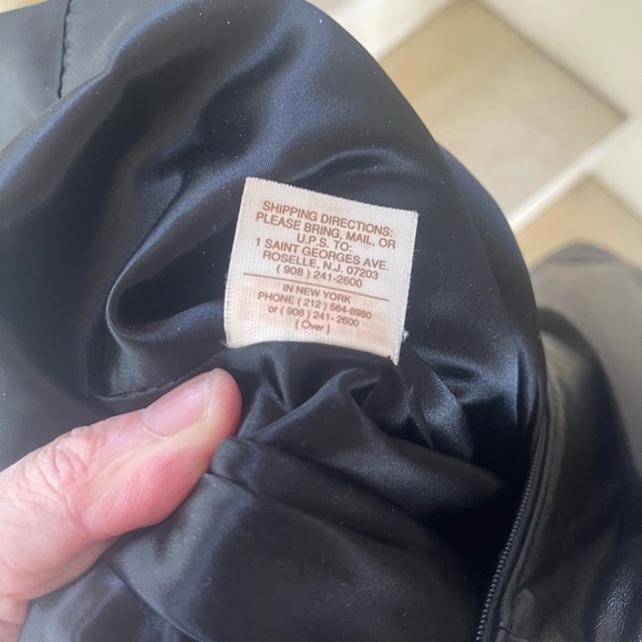 VINTAGE MARC JACOBS BLACK LEATHER DRESS - Picture 16 of 16